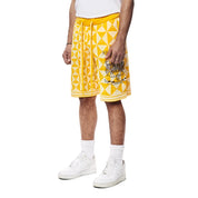 Smoke Rise Jacquard Knit Shorts - Mari Gold