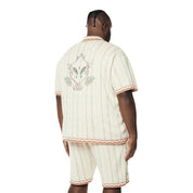 Smoke Rise Big and Tall Big and Tall - Jacquard Knit Shirt - Ecru