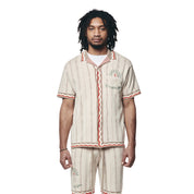 Smoke Rise Jacquard Knit Shirt - Ecru