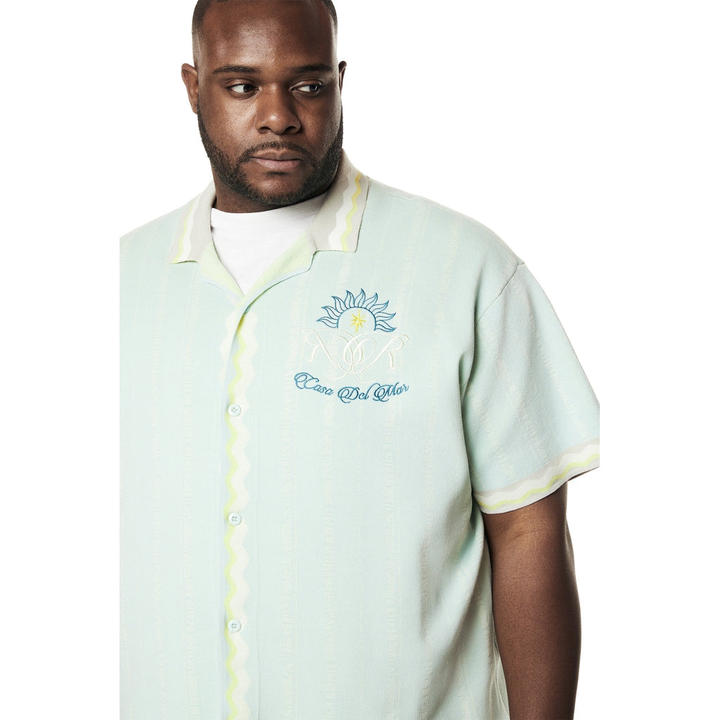 Smoke Rise Big and Tall Big and Tall - Jacquard Knit Shirt - Havana