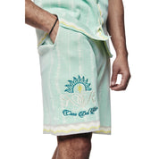 Jacquard Knit Shorts - Havana