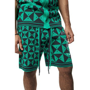 Smoke Rise Jacquard Knit Shorts - Green