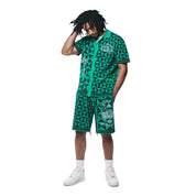 Smoke Rise Jacquard Knit Shorts - Green