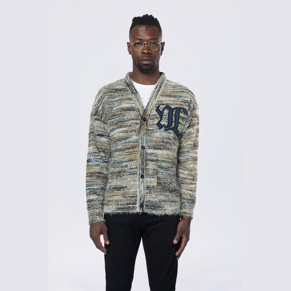 Smoke Rise Long Haired Cardigan - Ocean