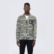 Smoke Rise Long Haired Cardigan - Ocean