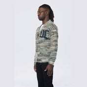 Smoke Rise Long Haired Cardigan - Ocean