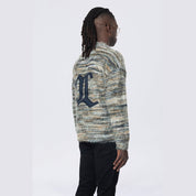 Smoke Rise Long Haired Cardigan - Ocean