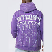 Smoke Rise Big and Tall Big and Tall - Dropped Shoulder 2-Fer Dystopian Hoodie - Prism Violet