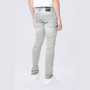 Smoke Rise Slim Tapered Vintage Washed Jeans - Cloud Grey