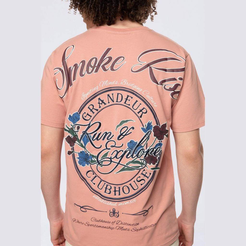 Smoke Rise Run & Escape SS Tee - Ash Rose