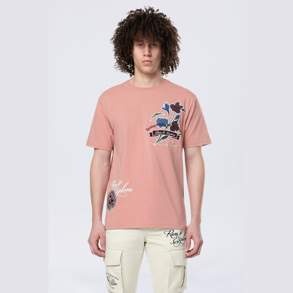 Smoke Rise Run & Escape SS Tee - Ash Rose