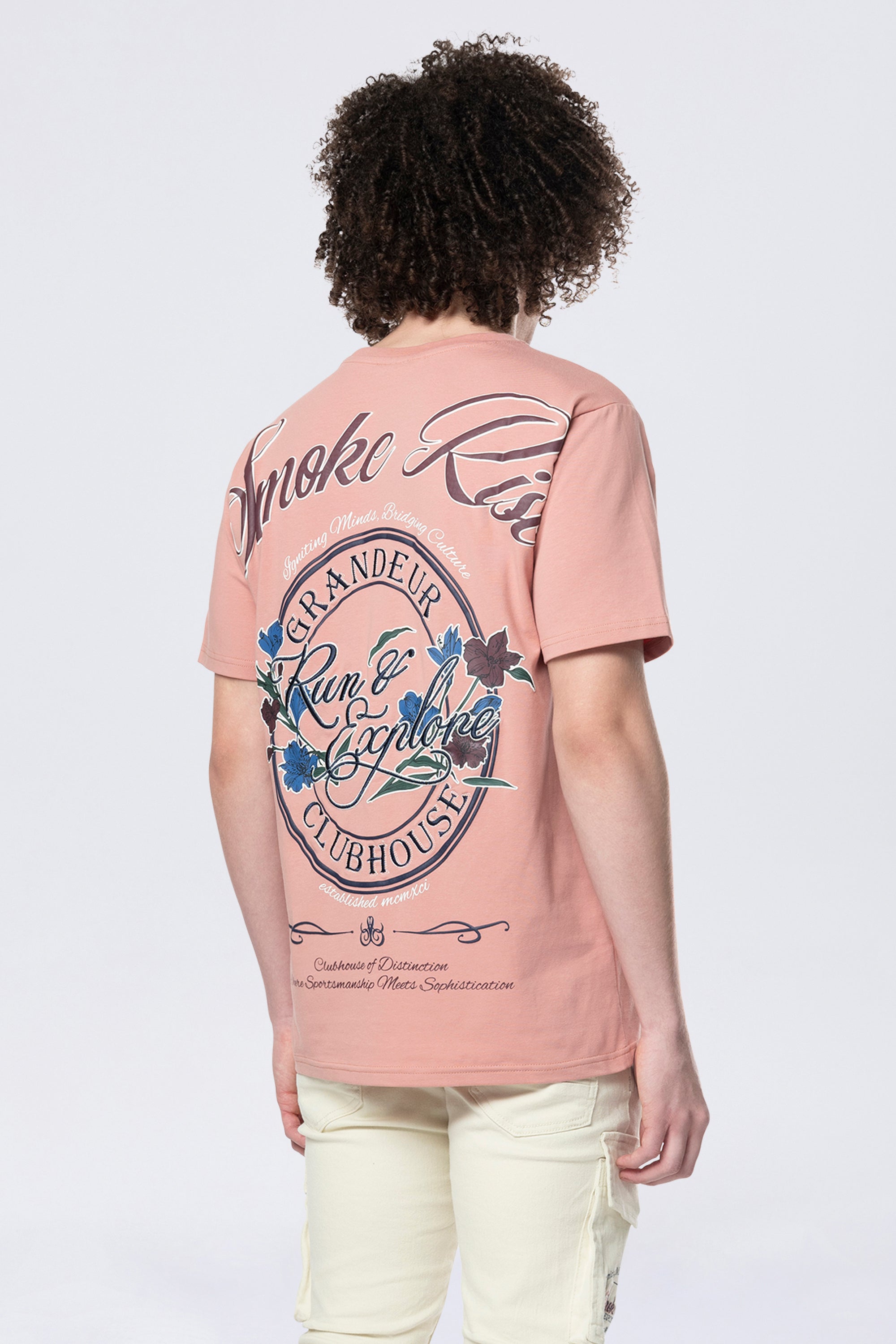 Run & Escape SS Tee - Ash Rose