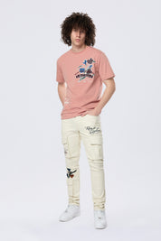 Run & Escape SS Tee - Ash Rose