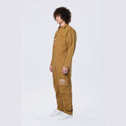 Smoke Rise Pitstop Canvas Jumpsuit - Timber