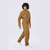 Smoke Rise Pitstop Canvas Jumpsuit - Timber