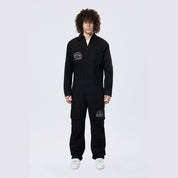 Smoke Rise Pitstop Canvas Jumpsuit - Black