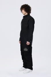 Pitstop Canvas Jumpsuit - Black