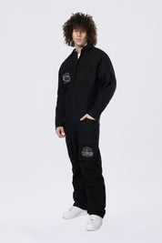 Pitstop Canvas Jumpsuit - Black