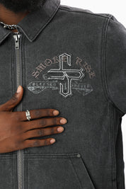 Blessed With Faith Canvas Jacket - Asphalt