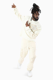 Blessed With Faith Carpenter Canvas Pants - Rainy Day