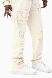 Blessed With Faith Carpenter Canvas Pants - Rainy Day