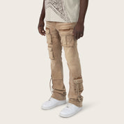 Lazy Stacked Utility Pants - Cavern