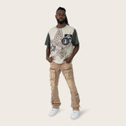 Lazy Stacked Utility Pants - Cavern