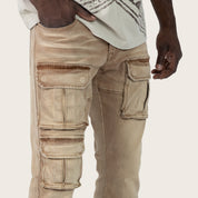 Lazy Stacked Utility Pants - Cavern