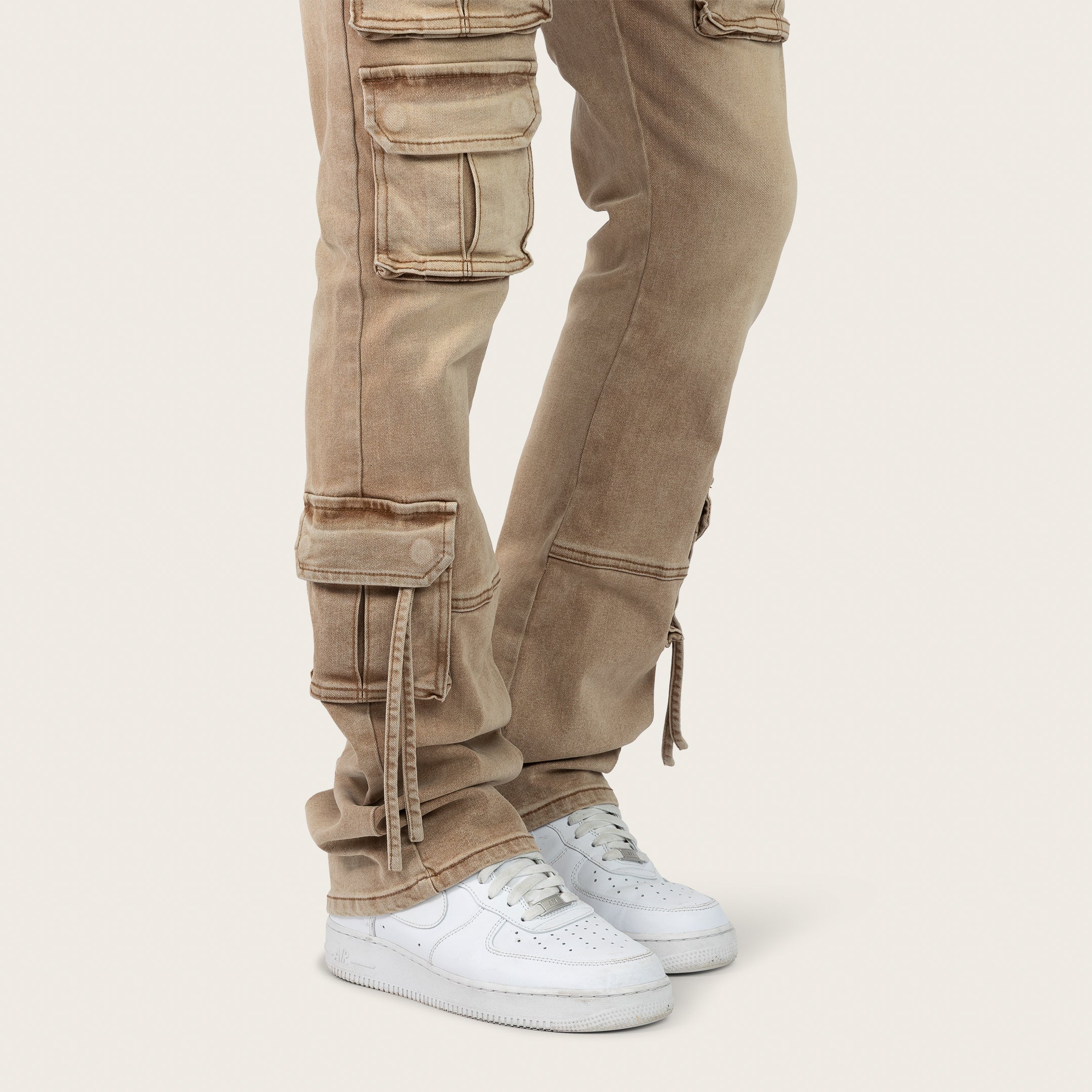 Lazy Stacked Utility Pants - Cavern