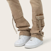 Lazy Stacked Utility Pants - Cavern
