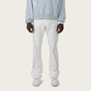 Lazy Stacked World Legacy Pants - White