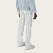 Lazy Stacked World Legacy Pants - White