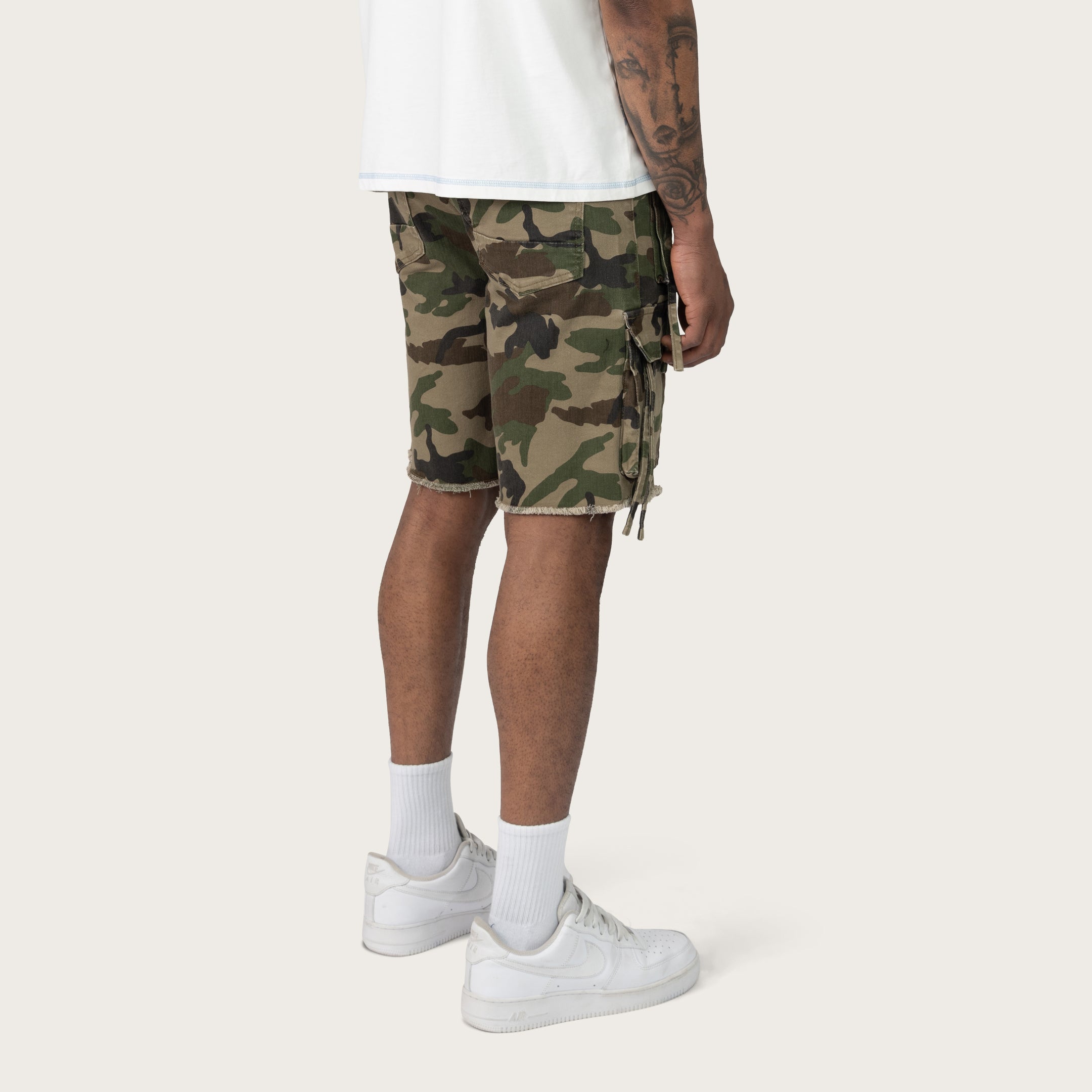 Comfort Utility Shorts - Wood Camo