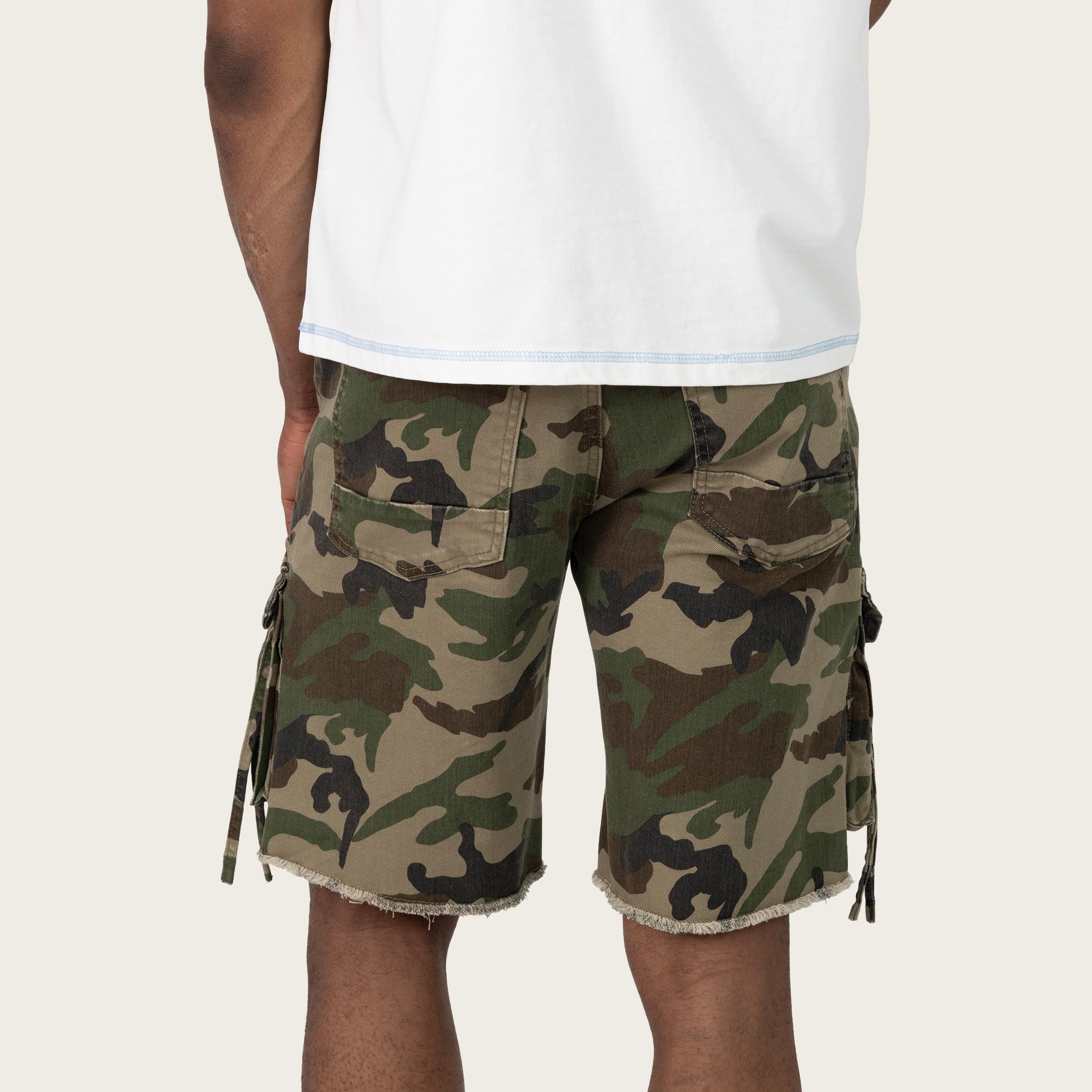 Comfort Utility Shorts - Wood Camo