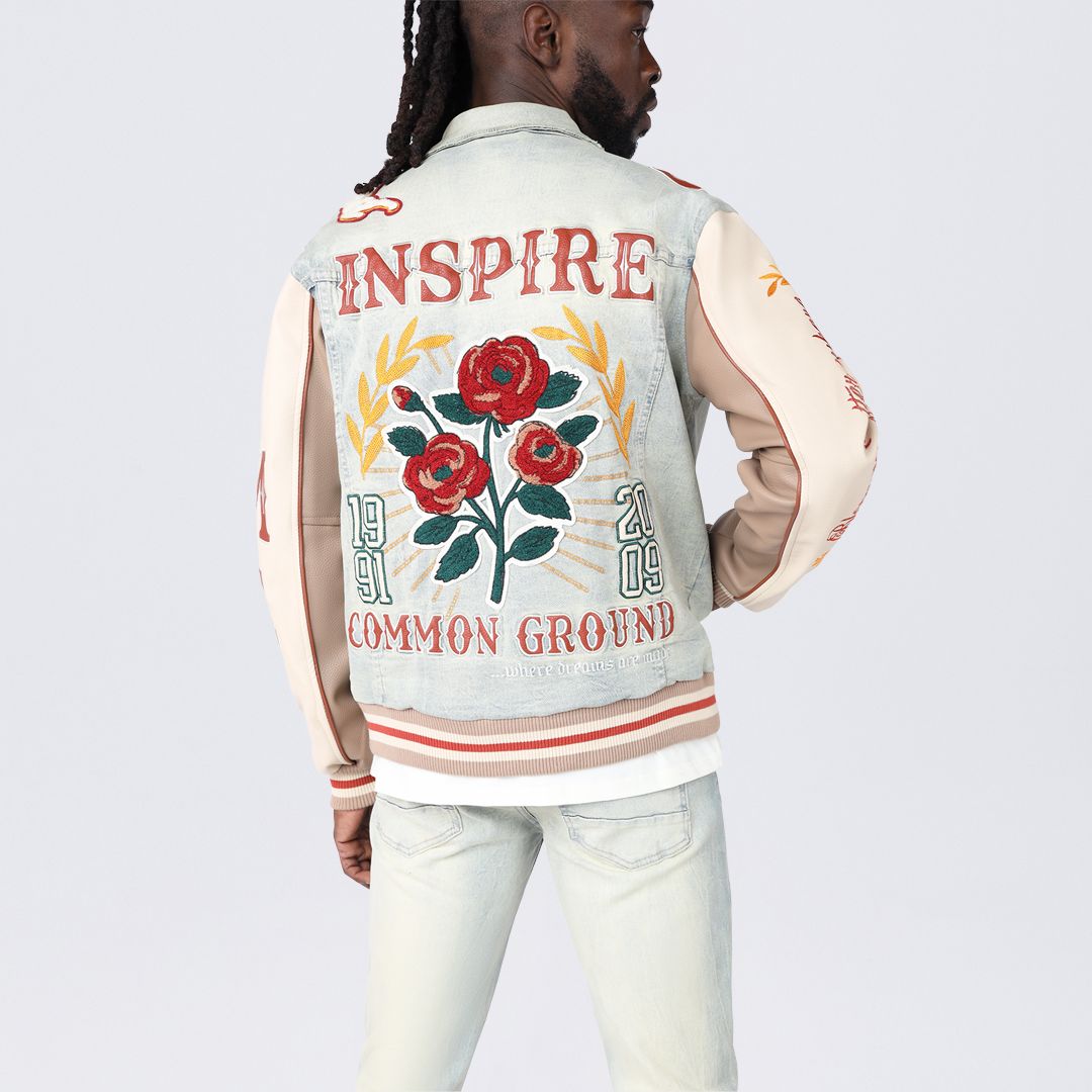 Country Club Varsity Jean Jacket