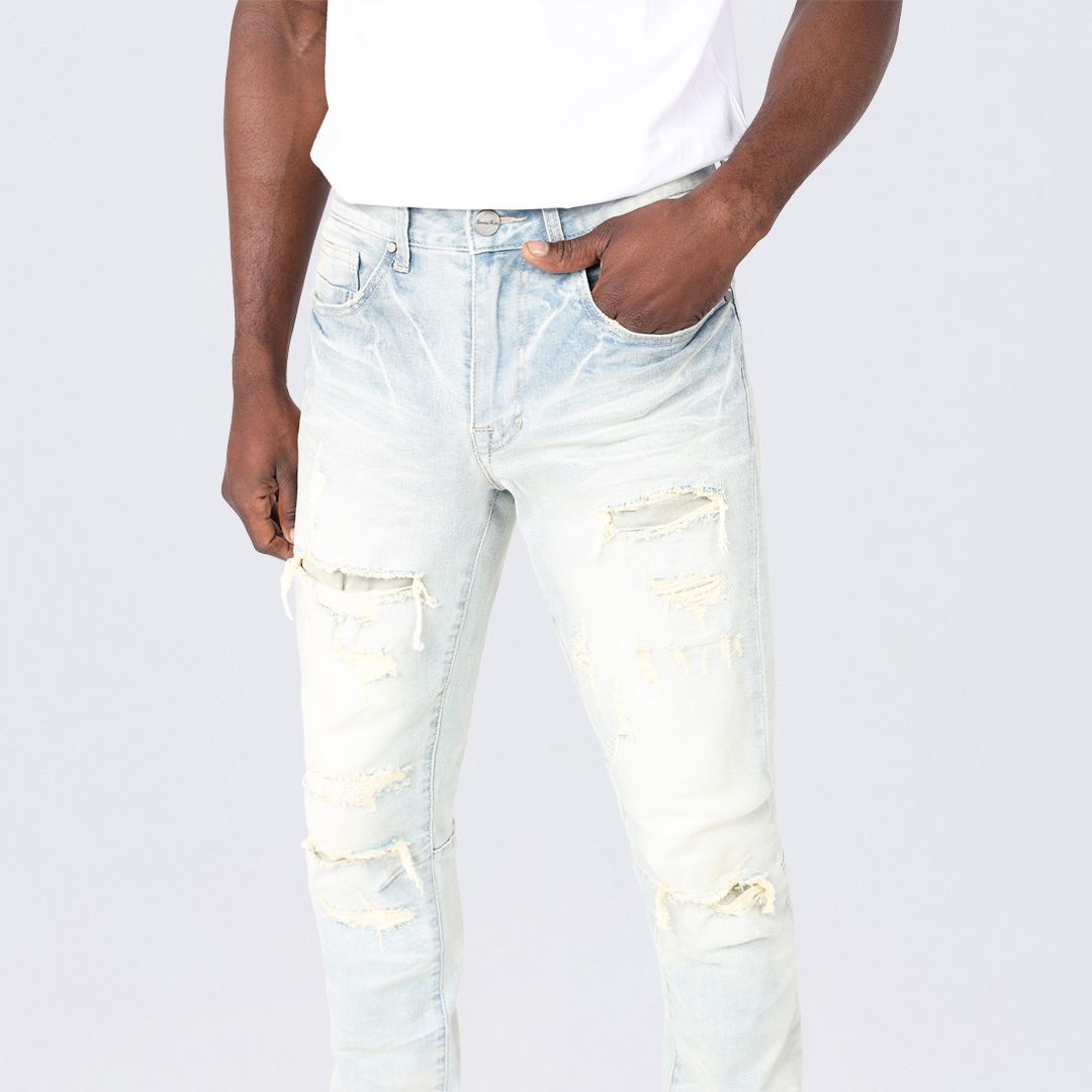 Slim Heavy Vintage Washed Jeans