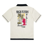 Embroidered & Printed Polished Twill Resort Shirt