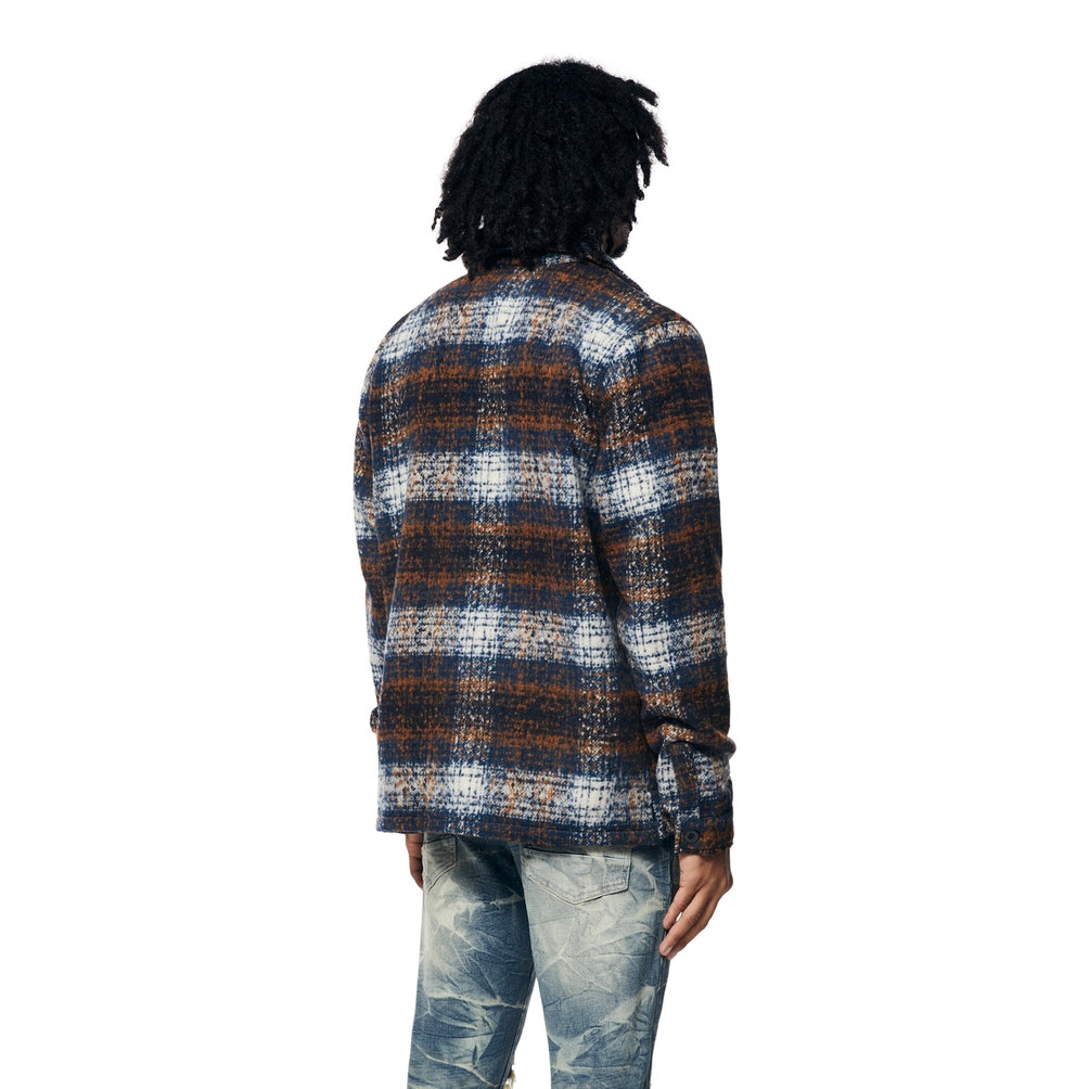 Smoke Rise Plaid Flannel Overshirt - Summit