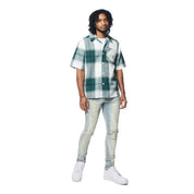 Smoke Rise Rooting Effect Slim Tapered Denim Jeans - Seville Blue