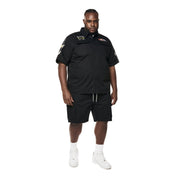 Smoke Rise Big and Tall Big and Tall - Graphic Twill Shirt - Black