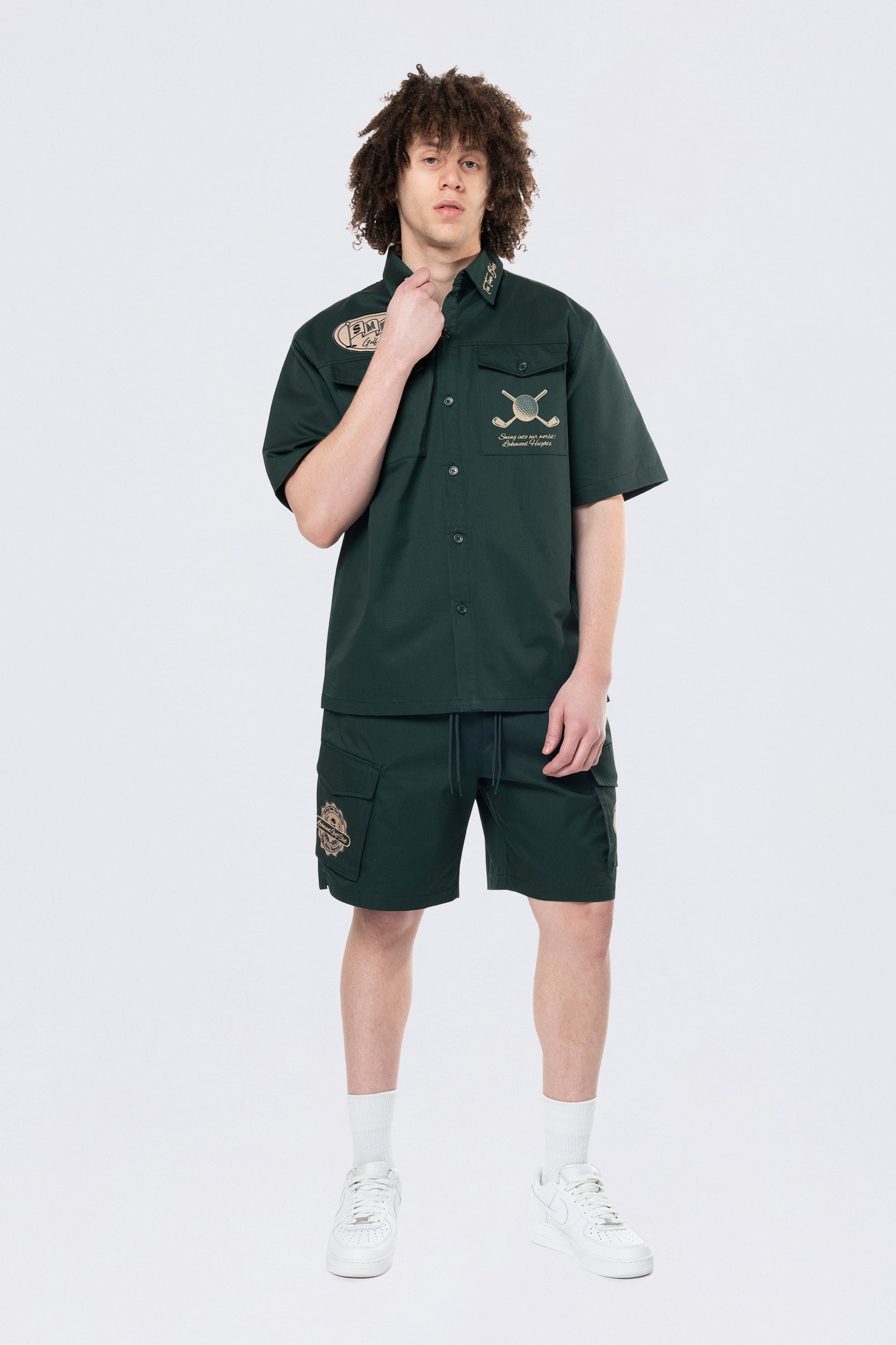 Golf Club S/S Buttondown Shirt - Scarab