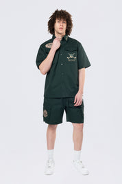 Golf Club Woven Cargo Twill Lounge Shorts - Scarab