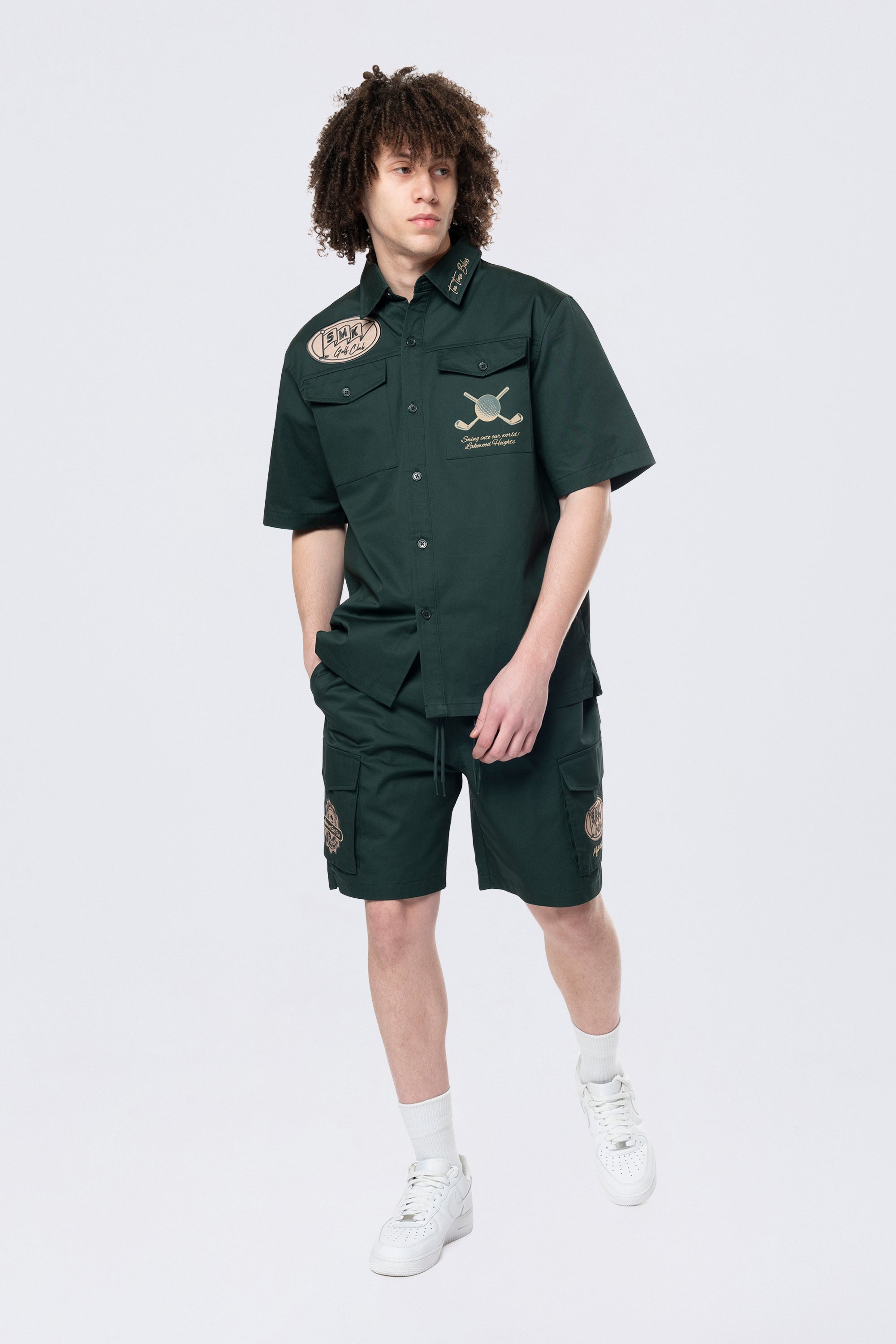 Golf Club S/S Buttondown Shirt - Scarab