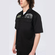 Smoke Rise Pitstop S/S Buttondown Shirt - Black