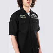 Smoke Rise Pitstop S/S Buttondown Shirt - Black