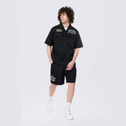 Smoke Rise Pitstop S/S Buttondown Shirt - Black