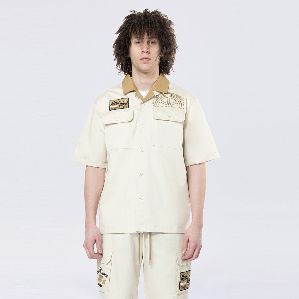 S Buttondown Shirt - Ecru