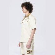 Smoke Rise Pitstop S/S Buttondown Shirt - Ecru