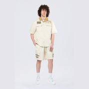 Smoke Rise Pitstop S/S Buttondown Shirt - Ecru