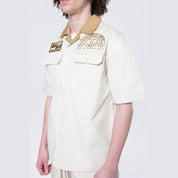 Smoke Rise Pitstop S/S Buttondown Shirt - Ecru